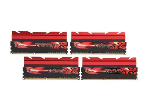 G. SKILL TridentX Series 32GB (4 x 8GB) DDR3 2400 (PC3 19200) Desktop Memory Model F3-2400C10Q-32GTX