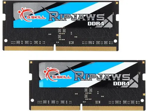 G. SKILL Ripjaws Series 8GB (2 x 4GB) 260-Pin DDR4 SO-DIMM DDR4 2400 (PC4 19200) Laptop Memory Model F4-2400C16D-8GRS