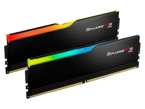 32GB G. Skill Ripjaws M5 RGB DDR5 5200MHz Dual Channel Kit (2x 16GB) CL40 1.10V Black Edition