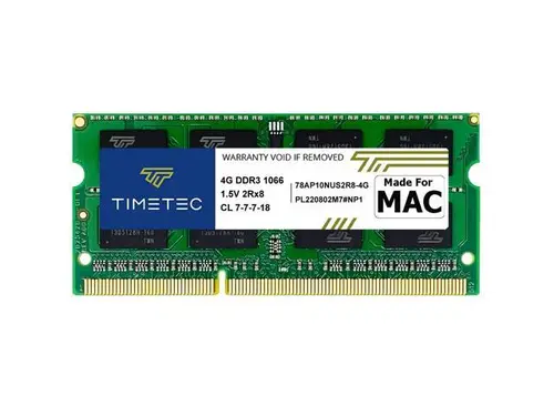Timetec Hynix IC 4GB DDR3 1066MHz PC3-8500 Unbuffered Non-ECC 1.5V CL7 2Rx8 Dual Rank 204 Pin SODIMM Memory RAM Module Upgrade (4GB)
