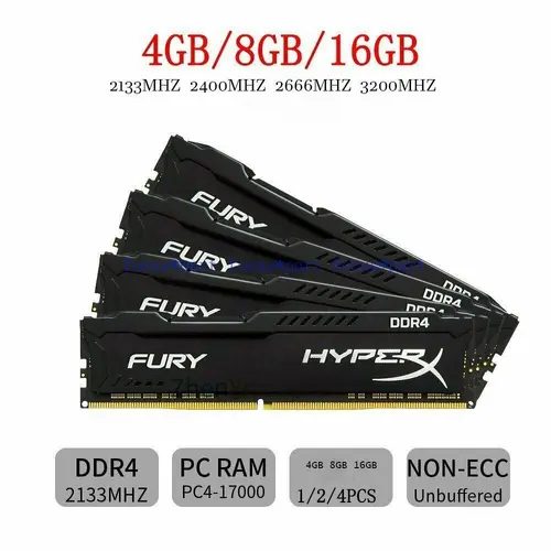 4GB 8GB 16GB DDR4 Memory 2133/2400/2666/3200 MHz Desktop DIMM 288pin PC Ram lot