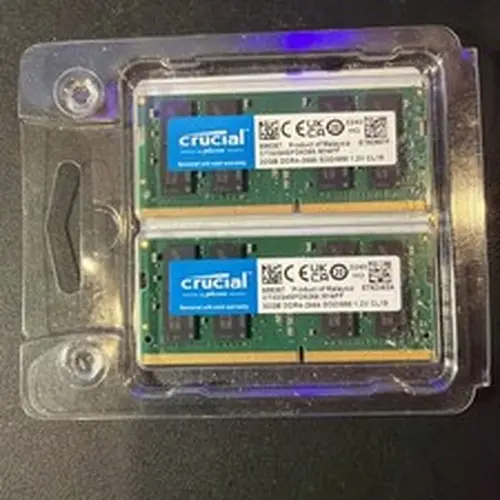 64GB DDR4-2666 Laptop RAM Kit (2x32GB) Crucial SODIMM PC4-21300 Memory