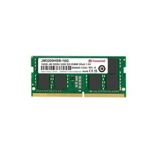 Transcend 16GB 3200MHz SO-DIMM DDR4 RAM Laptop Memory, 16GB, ‎Green/black