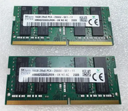 32GB - 2x 16GB SK hynix 2Rx8 PC4-2666V 21300 DDR4 2666MHz SO-DIMM Laptop Memory