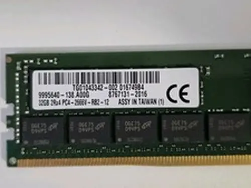 Kingston 32GB DDR4-2666 ECC RDIMM 9995640-138.A00G PC4-21300 2Rx4 Micron DRAM