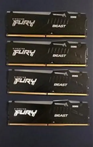 Kingston FURY Beast RGB 32GB (4x 8GB) PC5-44800 (DDR5-5600) DIMM Memory...
