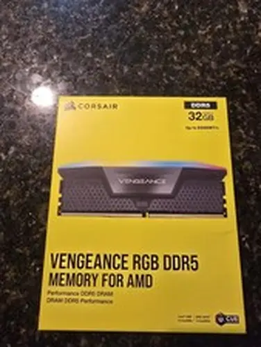 Corsair VENGEANCE RGB 32GB (2 x 16GB) DDR5 6000MHZ CL38 Desktop Memory RAM