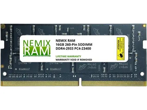 NEMIX RAM 16GB (1X16GB) DDR4 2933MHZ PC4-23400 2Rx8 1.2V 260-PIN Non-ECC SODIMM Laptop PC Memory