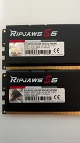 G. Skill Ripjaws S5 32GB Dual Channel Desktop 2x16GB DDR5-6000 PC5-48000 CL36