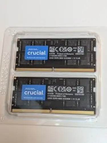 Crucial 64GB 2x32GB DDR5 5600 CL46 SODIMM Laptop Memory Kit 1.1V 2Rx8