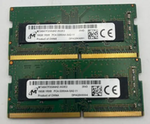 2 x 16GB Micron DDR4 RAM PC4-3200AA 1Rx8 DDR4 Laptop Memory RAM 32GB