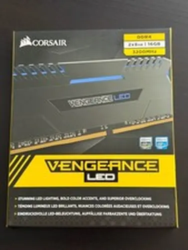 CORSAIR VENGEANCE LED 16GB (2 x 8GB) DDR4 3200MHz C16 - Blue LED CMU16GX4M2C3200