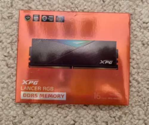 XPG LANCER RGB 32GB (2 x 16GB) 288-Pin PC RAM DDR5 6000MHz Black NEW SEALED
