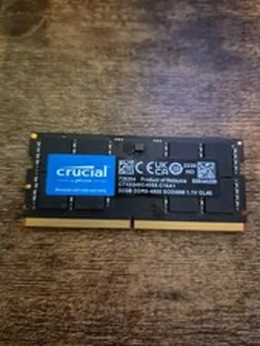 Crucial 32GB DDR5-4800 SODIMM 1.1V CL40 (1x32GB) Laptop Memory