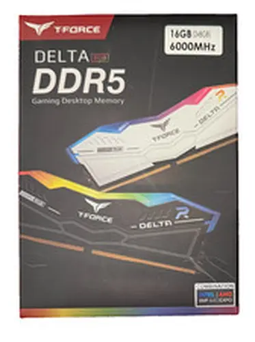 TEAMGROUP T-Force Delta RGB 16GB (2x8GB) DDR5 6000MHz CL38 RAM - WHITE - NEW