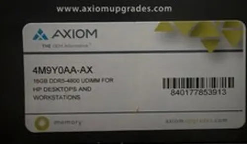 Axiom 16GB DDR5-4800 RAM 4M9Y0AA-AX 16GB DDR5-4800 UDIMM FOR HP DESKTOPS AND WOR
