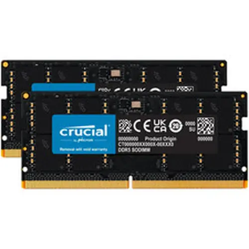 Crucial 64GB (2x32GB)DDR5 RAM 5600MHz (or 5200MHz or 4800MHz) Laptop Memory Kit