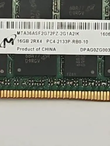 Micron 32GB (2x16GB) 2RX4 DDR4 PC4-2133P ECC RAM Memory MTA36ASF2G72PZ-2G1A2II