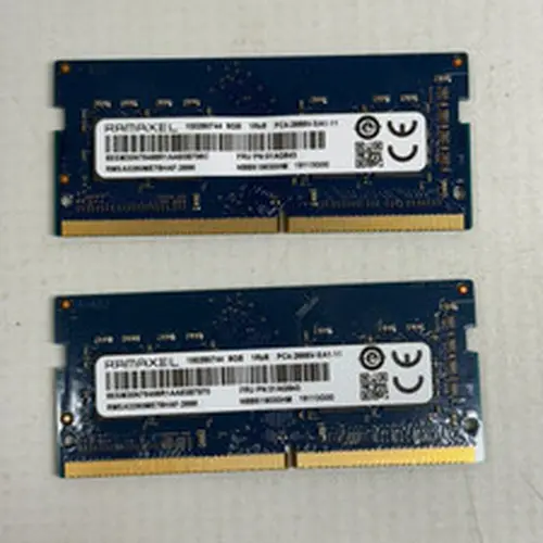 (2) Ramaxel 8GB DDR4 1Rx8 PC4 2666v Laptop Memory