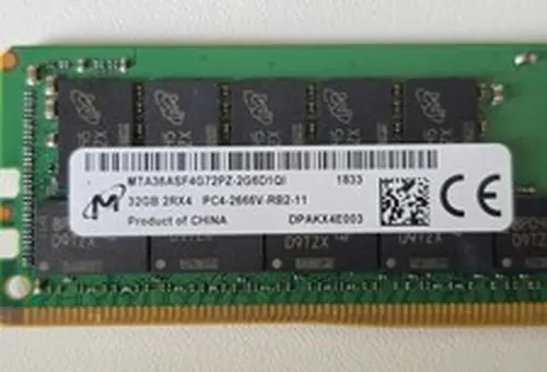 32GB Micron DDR4 2666 ECC RDIMM PC4-2666V 2Rx4 MTA36ASF4G72PZ Server Memory