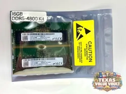 Micron 16GB (2x8GB) 1Rx16 (PC5-38400) DDR5-4800MHz SODIMM RAM Laptop Memory