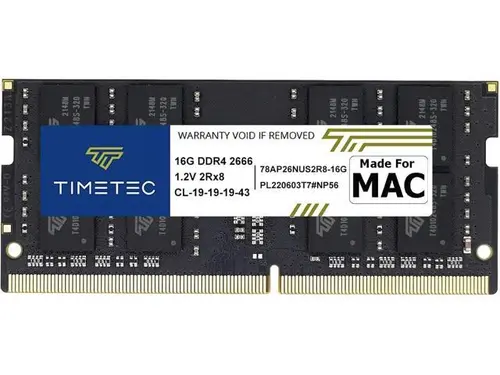 Timetec 16GB Compatible for Apple DDR4 2666MHz for Mid 2020 iMac (20,1/20,2) / Mid 2019 iMac (19,1) 27-inch w/Retina 5K Display, Late 2018 Mac mini...