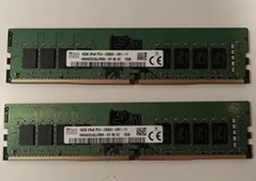 SK Hynix 32GB (2X16GB) 2Rx8 PC4-2666V UDIMM DDR4 HMA82GU6JJR8N-VK DESKTOP MEMORY