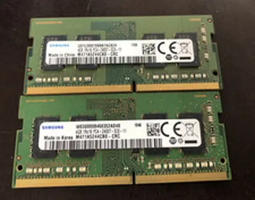 Lot of 2 8GB (2x4GB) Samsung 1Rx16 DDR4 PC4-2400T Laptop Memory RAM