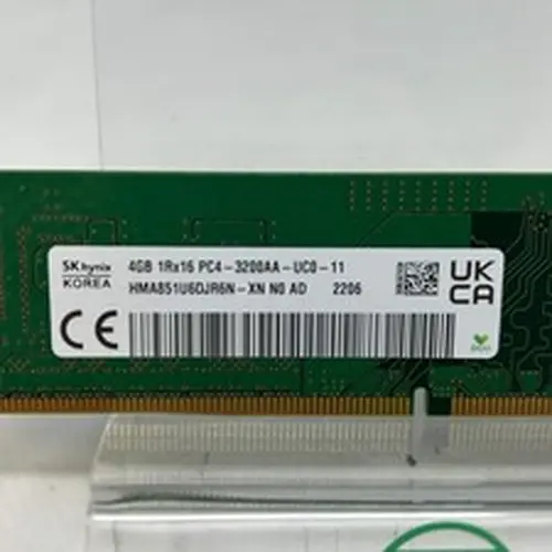 SK Hynix 1Rx16 PC4-3200AA-UC0-11 4GB (4x1GB) RAM DDR4 3200MHz HMA851U6DJR6N-XN