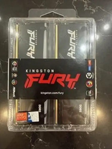 NEW - Kingston FURY Beast RGB 32GB (2x16GB) DDR5 6000MT/s CL36 Desktop RAM Kit