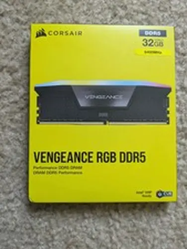 (NEW) Corsair Vengeance RGB DDR5 Ram (16HB x 2, 32 GB) 6400MHz, Intel XMP Ready