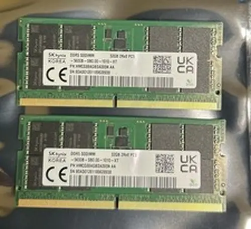 SK hynix 2 X 32GB (64 GiB kit) DDR5-5600 SO-DIMM 262-Pin RAM HMCG88AGBSA095N AA