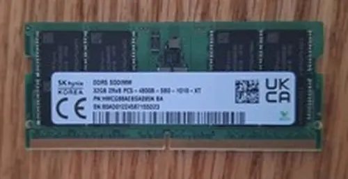 SK HYNIX 32GB DDR5 2Rx8 PC5-4800B SO-DIMM MEMORY RAM HMCG88AEBSA095N