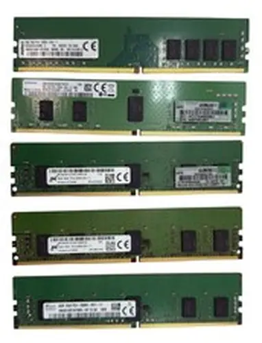 Lot of 5 Major Brand 40GB 5x8GB PC4-21300 DDR4-2666V DIMM Desktop Memory RAM