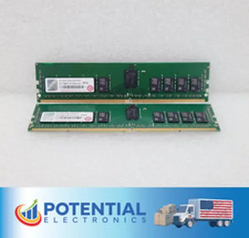 Lot of 2 - Transcend - 16GB (2x8GB) 2RX8 DDR4-2400 Server Memory