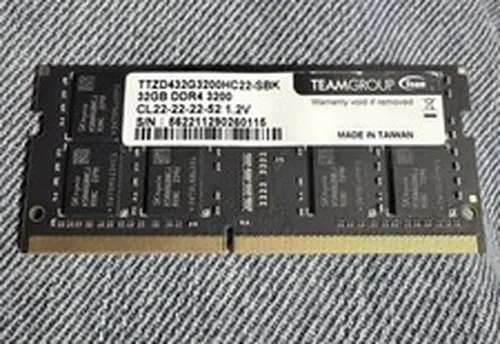 Team Group 32GB DDR4-3200 Team Group TFORCE ZEUS | Laptop RAM Memory 1x32GB
