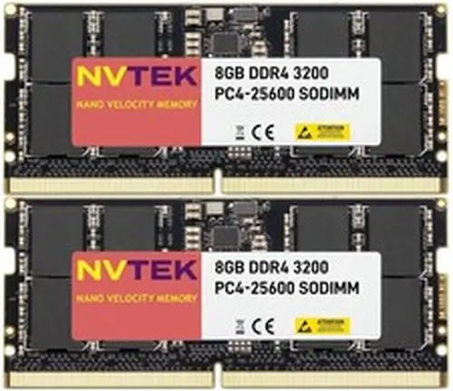 NVTEK 16GB (2x8GB) DDR4-3200 PC4-25600 SODIMM Laptop RAM Memory Upgrade
