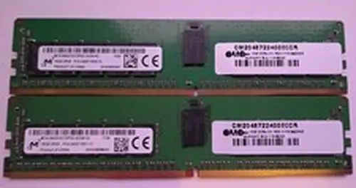 LOT OF 2x Micron 16GB DDR4 2Rx8 PC4-2400T ECC REG RDIMM Server Memory