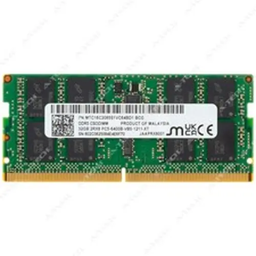Micron 32GB DDR5 6400MHz PC5-51200 CSODIMM Laptop Memory RAM MTC16C2085S1VC64BD1