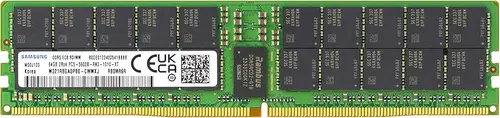 Samsung Samsung 64GB DDR5 5600MHz PC5-44800 ECC RDIMM 2Rx4 (EC8 10x4) Dual Rank 1.1V Registered DIMM 288-Pin Server RAM Memory M321R8GA0PB0-CWM, 1 Module