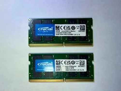 64GB DDR4-2666 Laptop RAM Kit (2x32GB) Crucial SODIMM PC4-21300 Memory