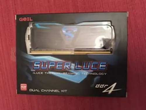 GeIL SUPER LUCE Blue Glow 16GB (2 x 8GB) DDR4 PC4 24000 Desktop Memory Black