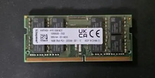 Stick of Kingston 16GB DDR4 SO-DIMM RAM 3200MHz