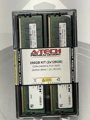 A-Tech 256GB 2x 128GB PC4-19200 DDR4 ECC Load Reduced LRDIMM Server Memory RAM