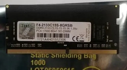 G.Skill Ripjaws 8GB PC4-17000 DDR4-2133MHz SoDimm Memory RAM F4-2133C15S-8GRSB