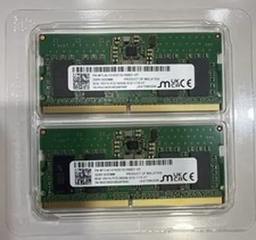 Micron 16GB - 2x 8GB SODIMMs DDR5 5600 Laptop Memory RAM MTC4C10163S1SC56BD1