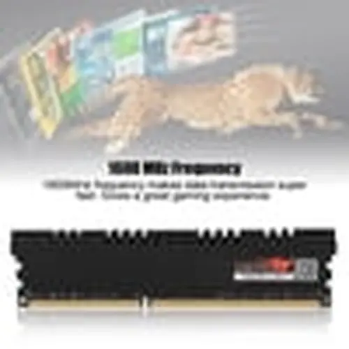 Octpeak 8GB Large Capacity DDR3 Memory RAM 1600MHz Fast Data Transmission DDR3 RAM for Desktop Computer