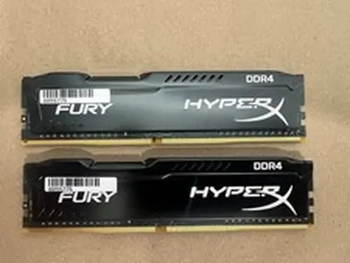 Kingston HyperX Fury 8GB (2 x 4GB) DDR4 SDRAM Desktop Memory | HX424C15FBK2/8