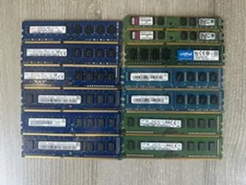 Lot of 13 Desktop RAM Memory DIMMs Mixed Brands DDR3 DDR4 4GB 8GB Untested
