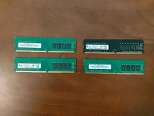 64GB RAM 16GB x 4 DDR4 Desktop Memory (Mixed Manufacturer)